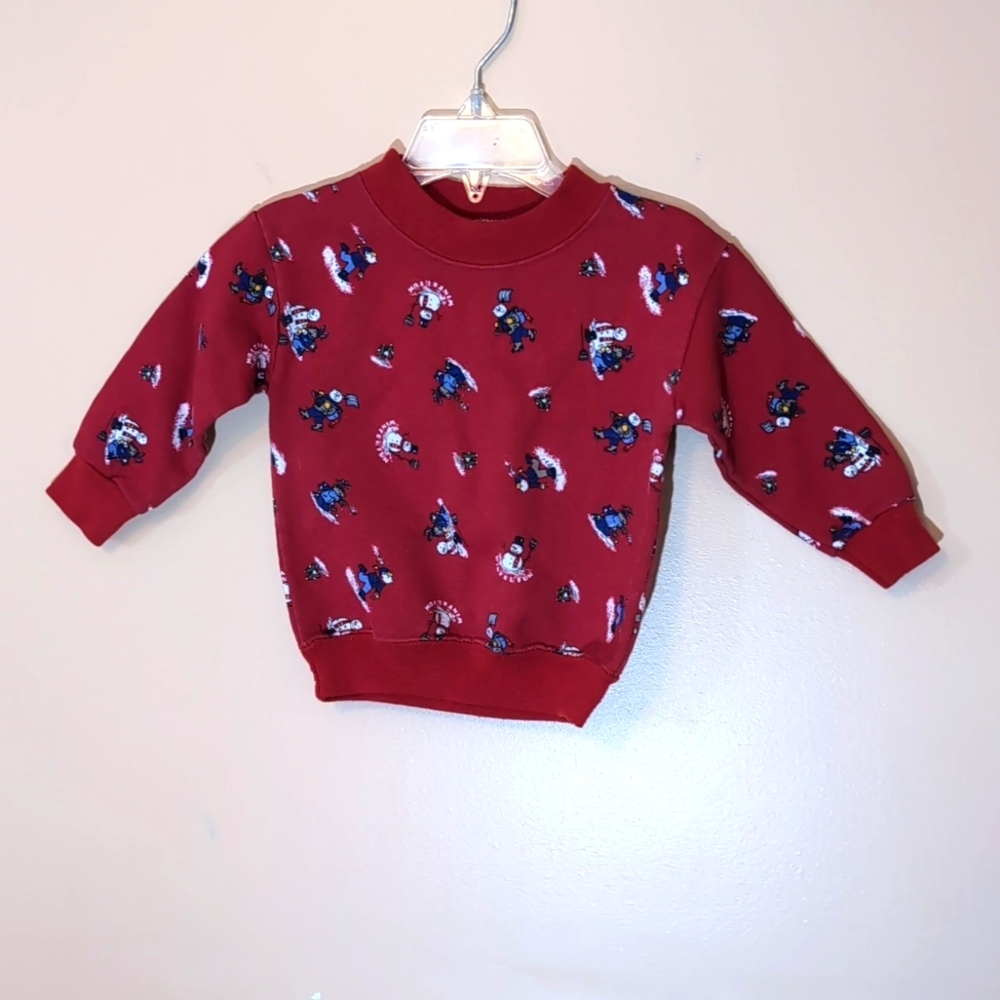 💵2/$10Bundle and Save💵 Garanimals| Red Sweatshirt With Winter scenes print